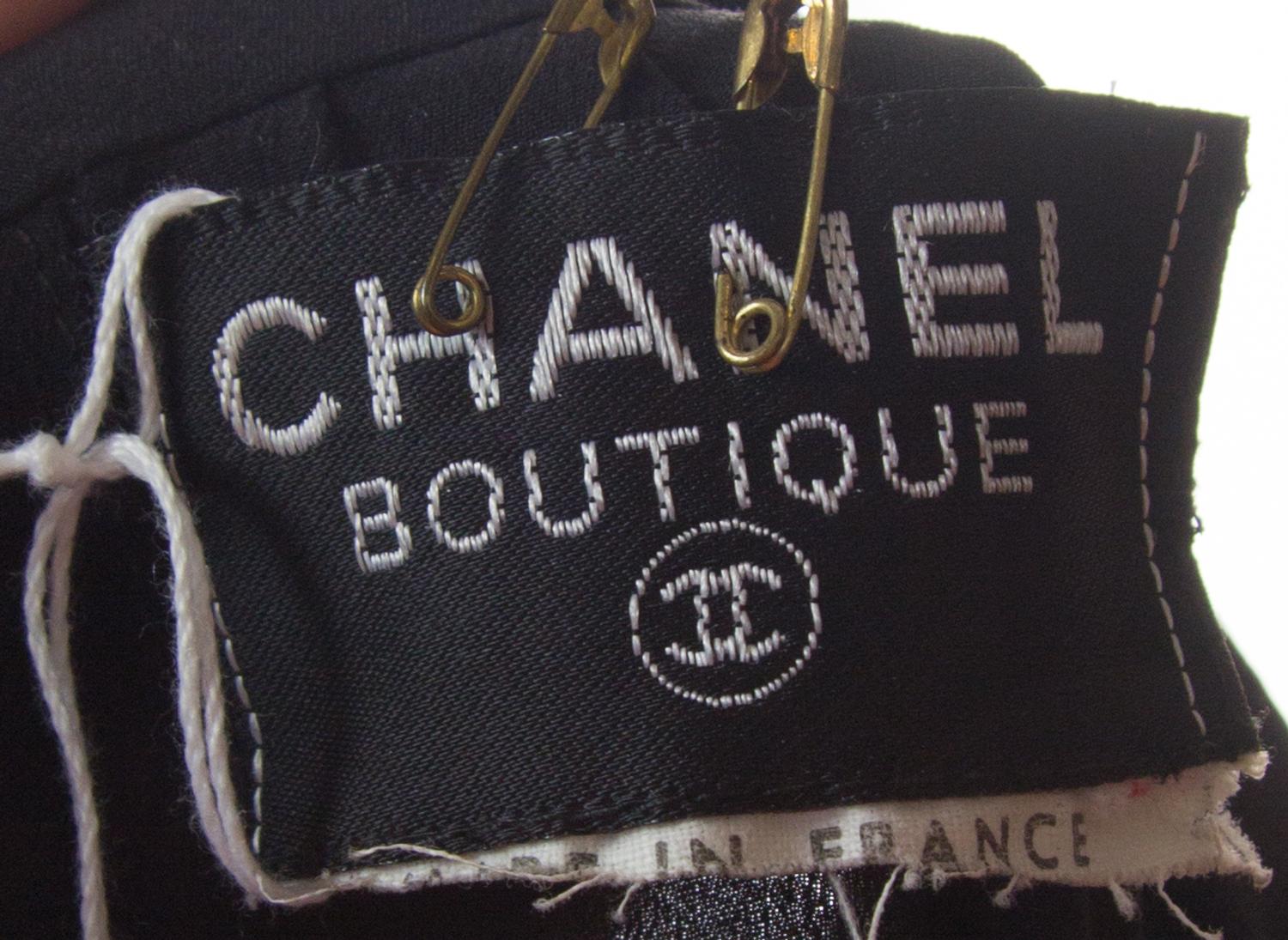A Chanel Black Silk Dress,