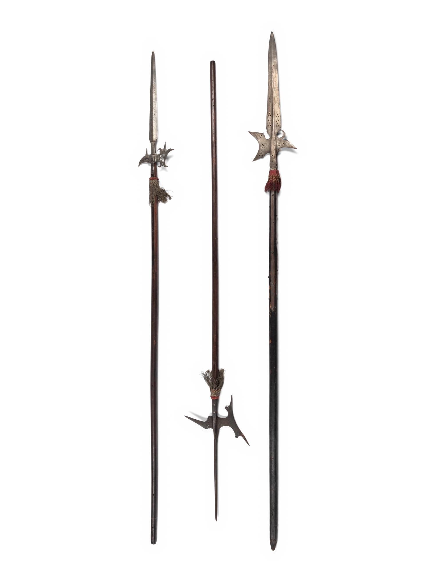 A Group of Three Continental Halberds