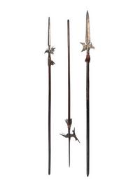 A Group of Three Continental Halberds