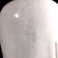 A Chinese blanc de chine figure of Guanyin 德化窑观音造像 "Dehua" and "Puji Yuren" mark ”??“ ? “????” ??
