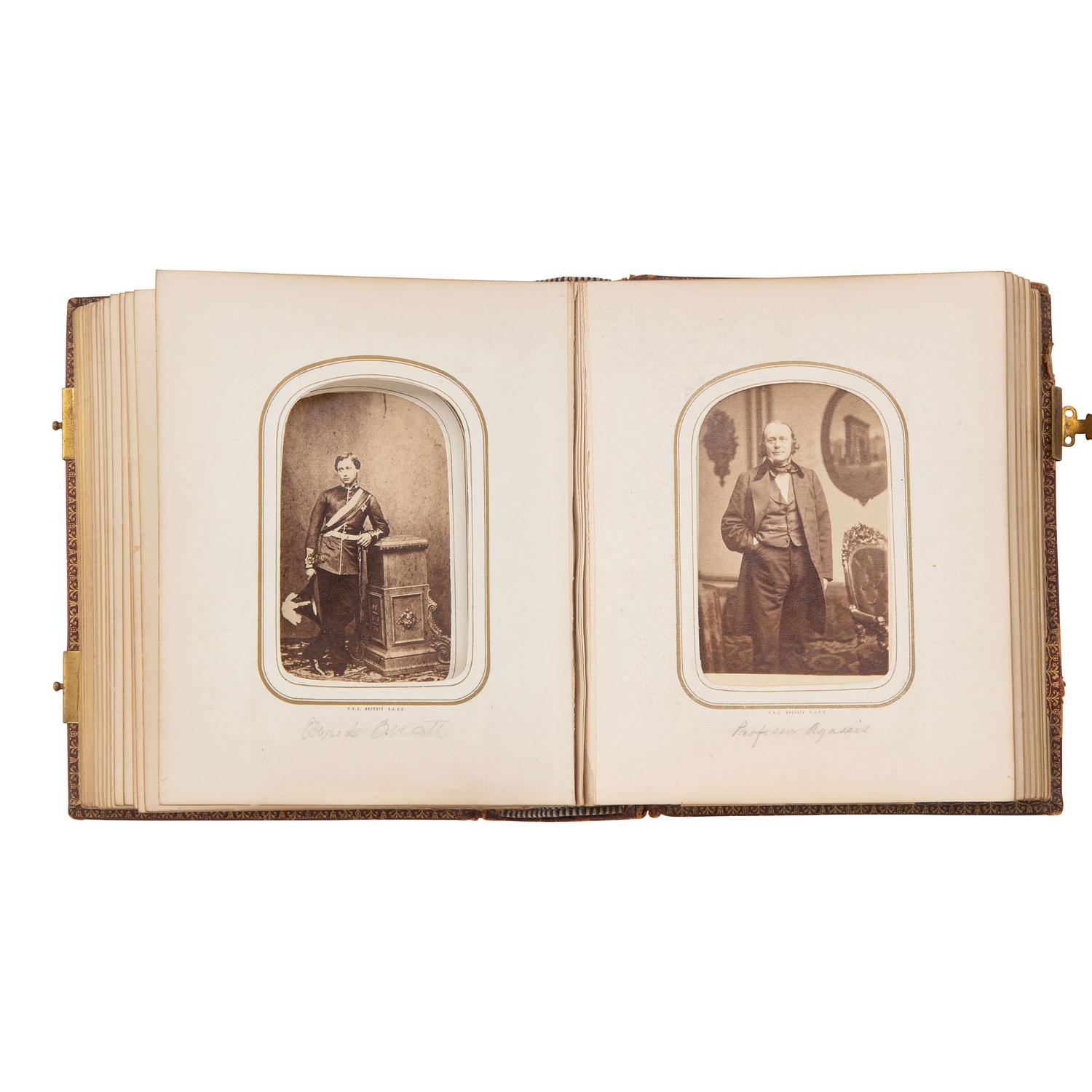 [Early Photography] Three Portrait Albums of European Personalities, Royalty and Other Notables