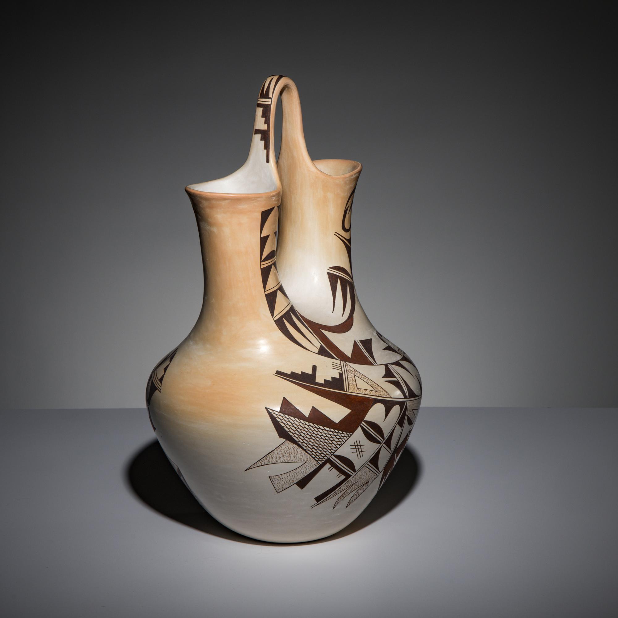 Joy Navasie (Hopi-Tewa, 1919-2012 — Pottery Wedding Vase