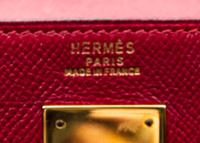 An Hermes Red 32cm Kelly Bag, 12.5" x 9" x 4.5".