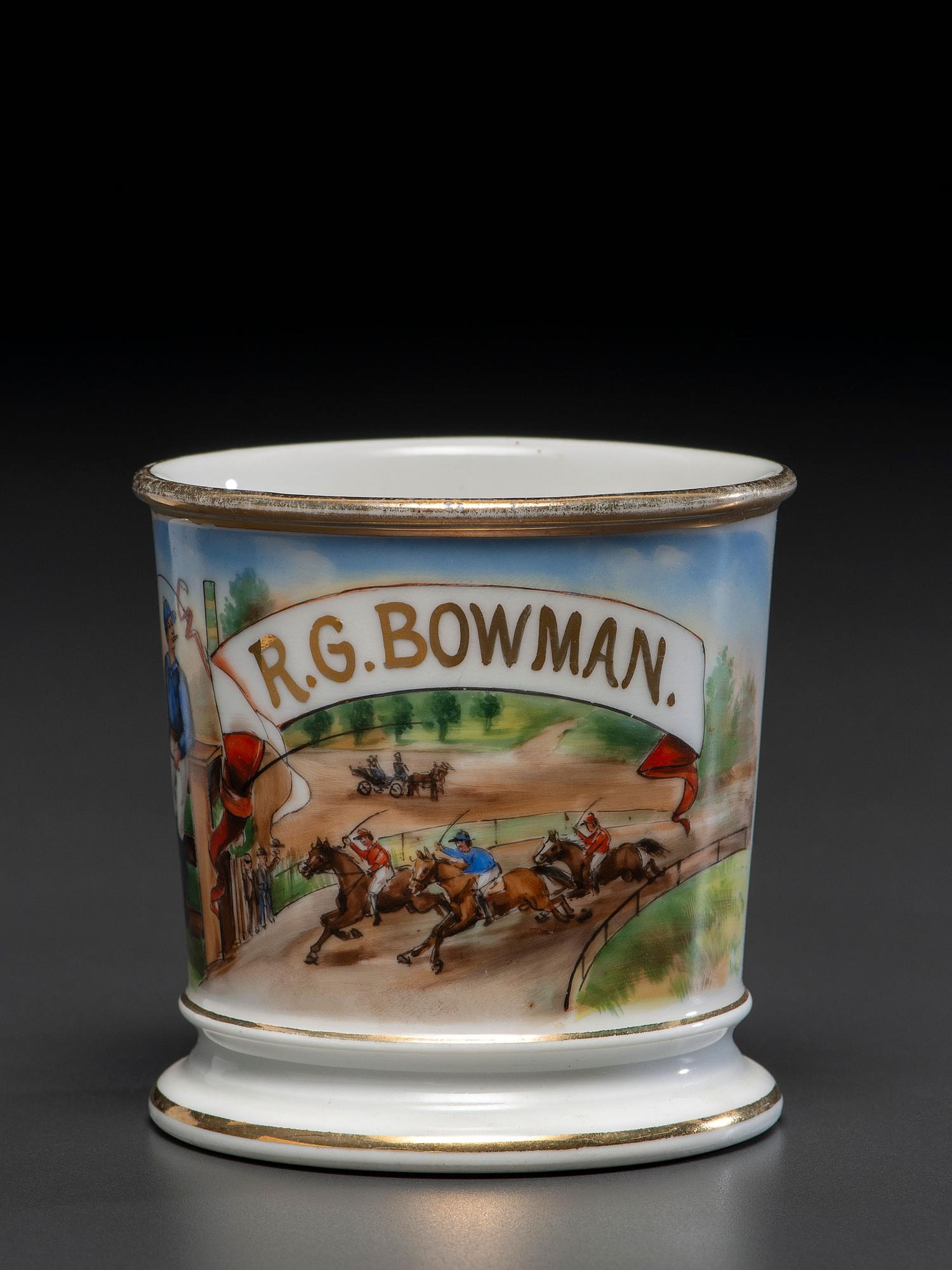 A Jockey's Porcelain Occupational Shaving Mug