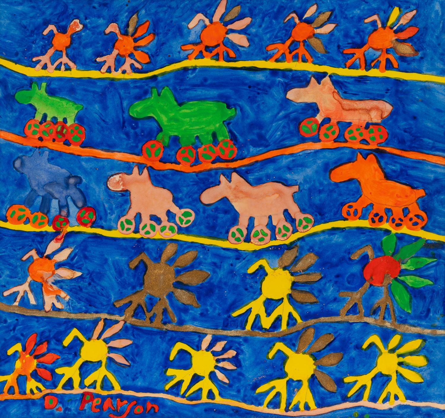 14 Turkeys & 7 Horses