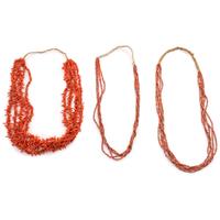 Pueblo Multi-Strand Coral Necklaces