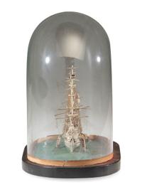 A French Prisoner of War Bone Model of a British Warship