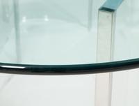 A Contemporary Acrylic and Glass Dining Table