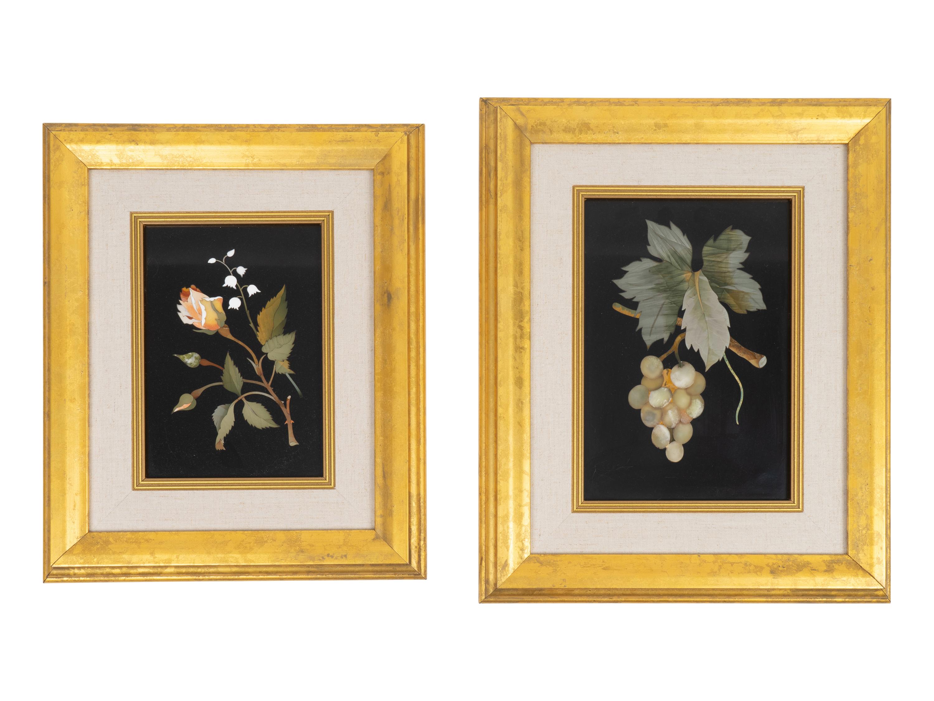 Two Italian Pietra Dura Plaques — 20TH CENTURY