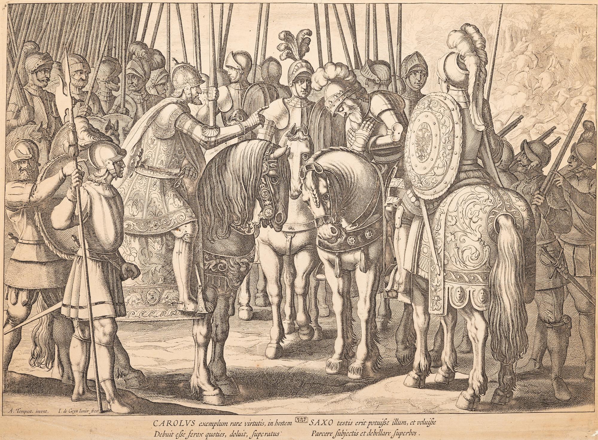 A group of seven European prints