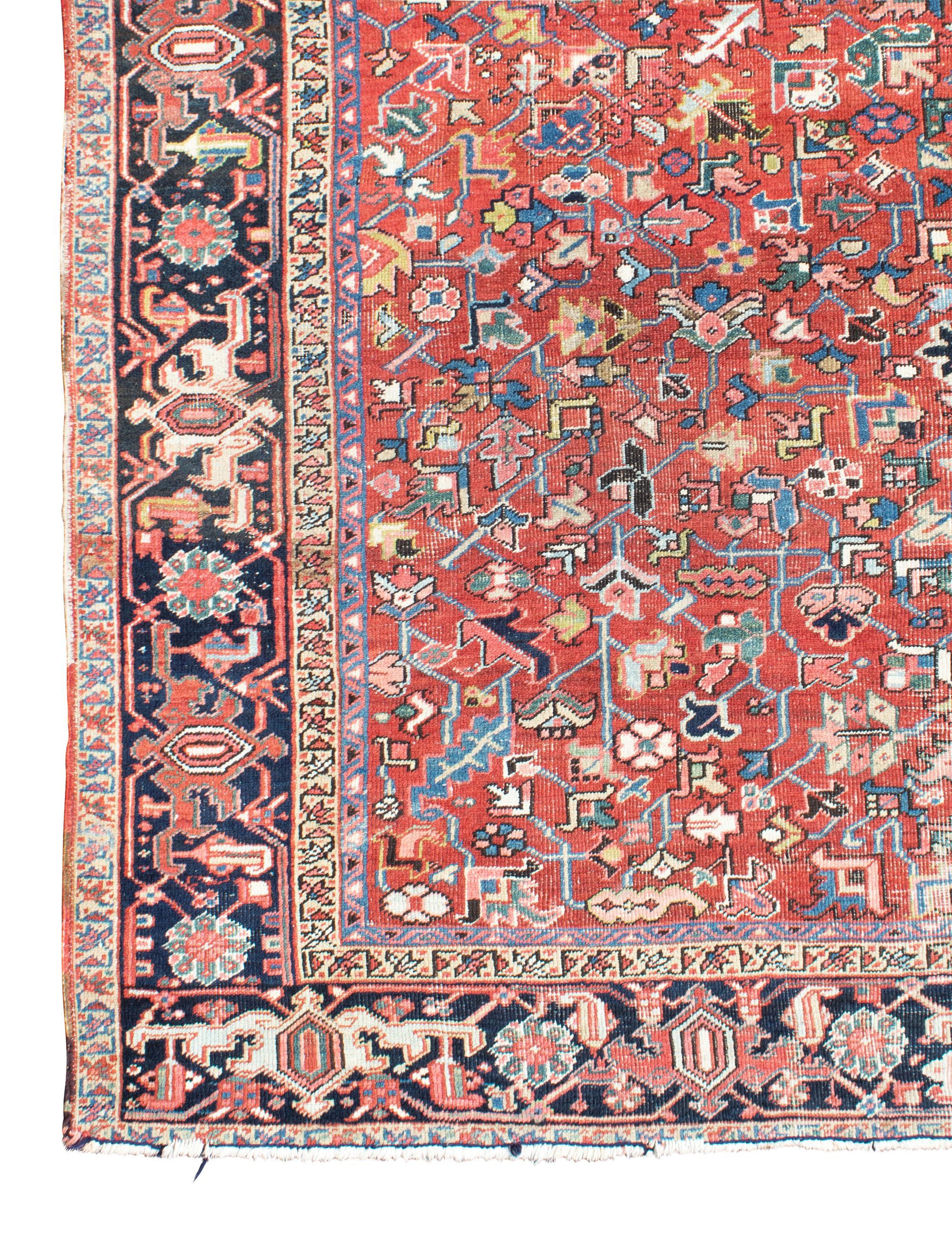 A Heriz Wool Rug