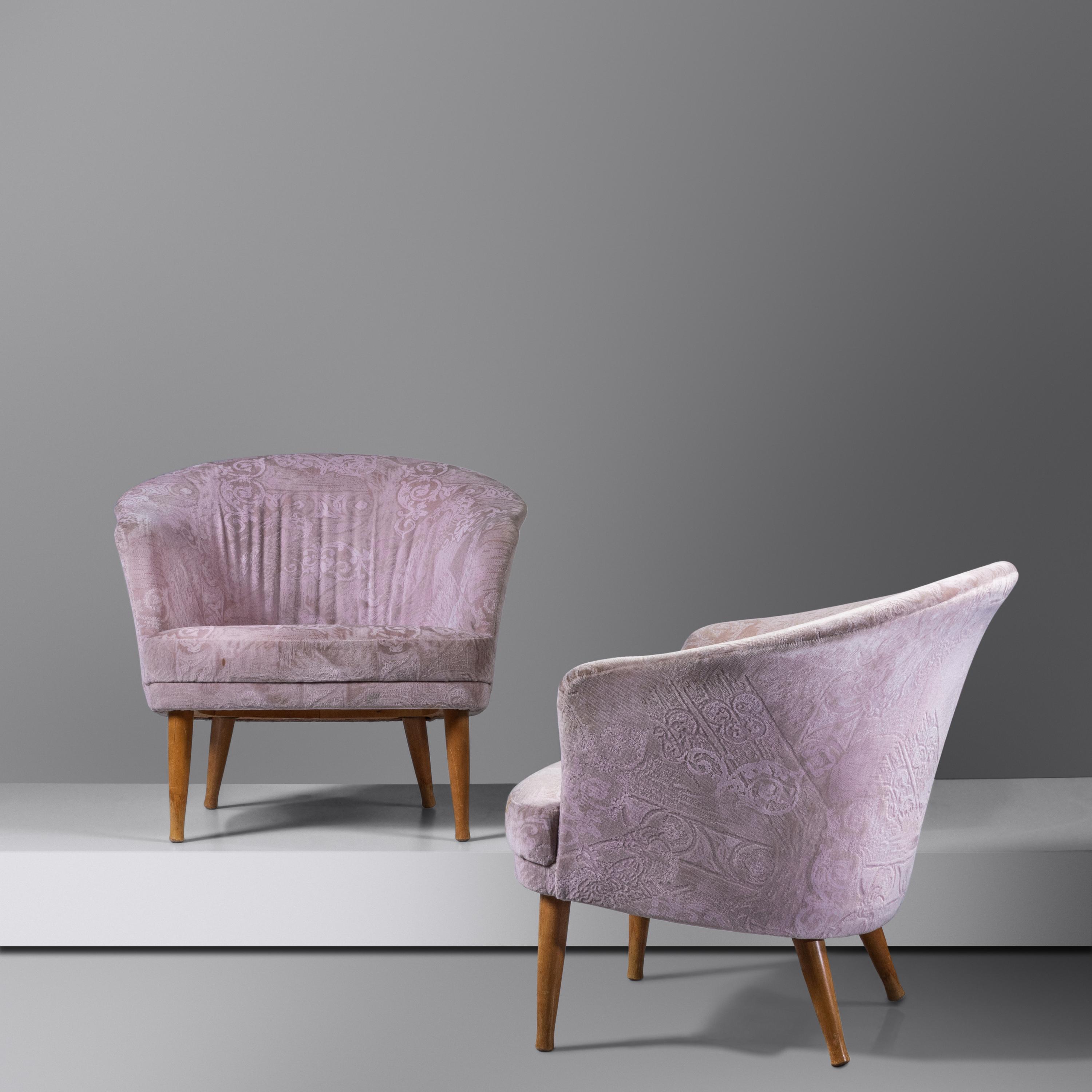 Pair of Lounge Chairs from the Triva Series, c. 1960 Nordiska Kompaniet, Sweden