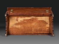 A Country Federal Brown-Stained Pine Two-Drawer Blanket Chest