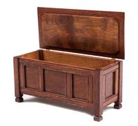 An English Style Blanket Chest Height 1 7/8 x width 4 x depth 1 3/4 inches. — B. Norbury, 1987