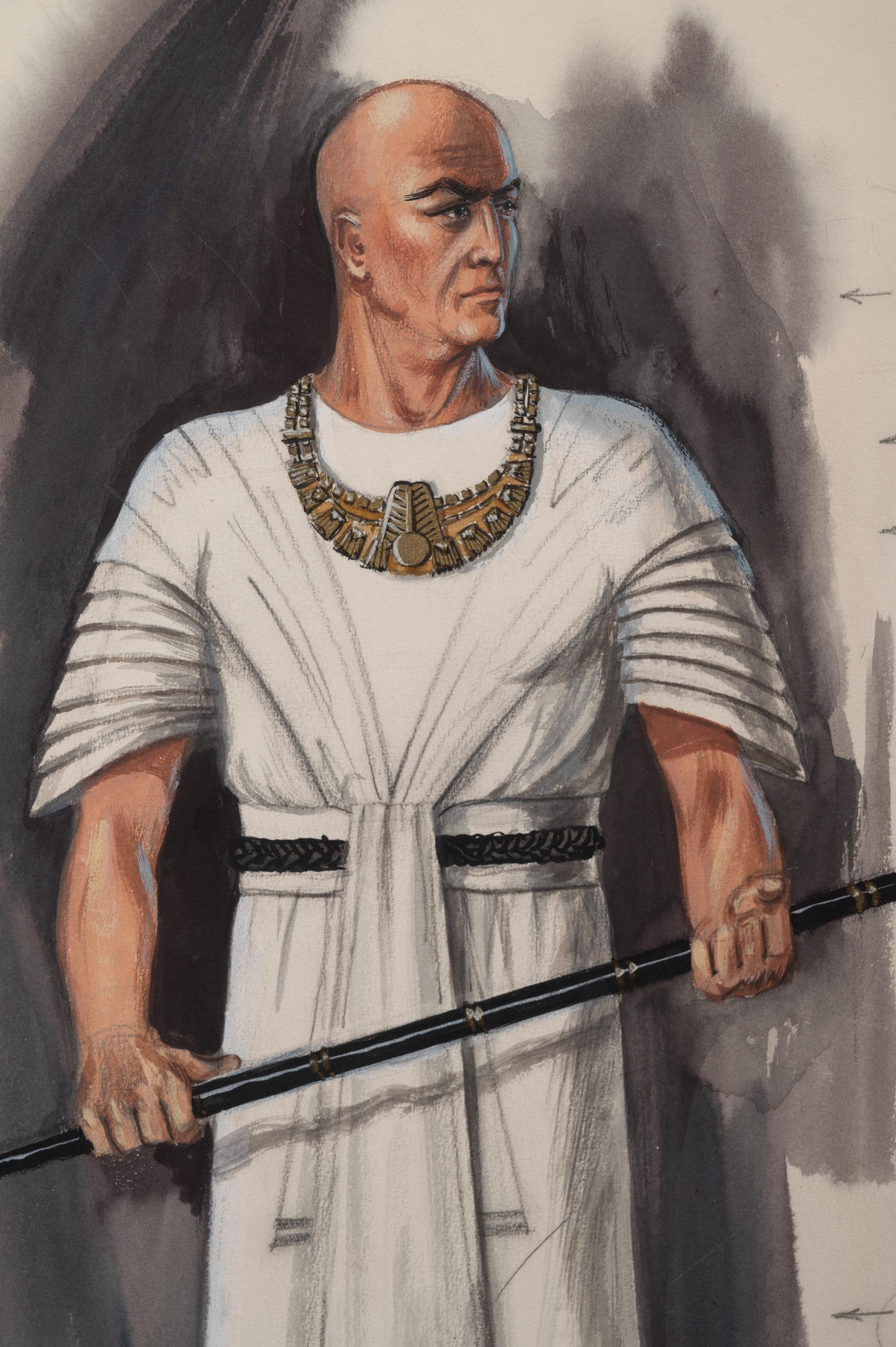 Four Conceptual Costume Illustrations from Cecil B. DeMille Films, 1935-1956