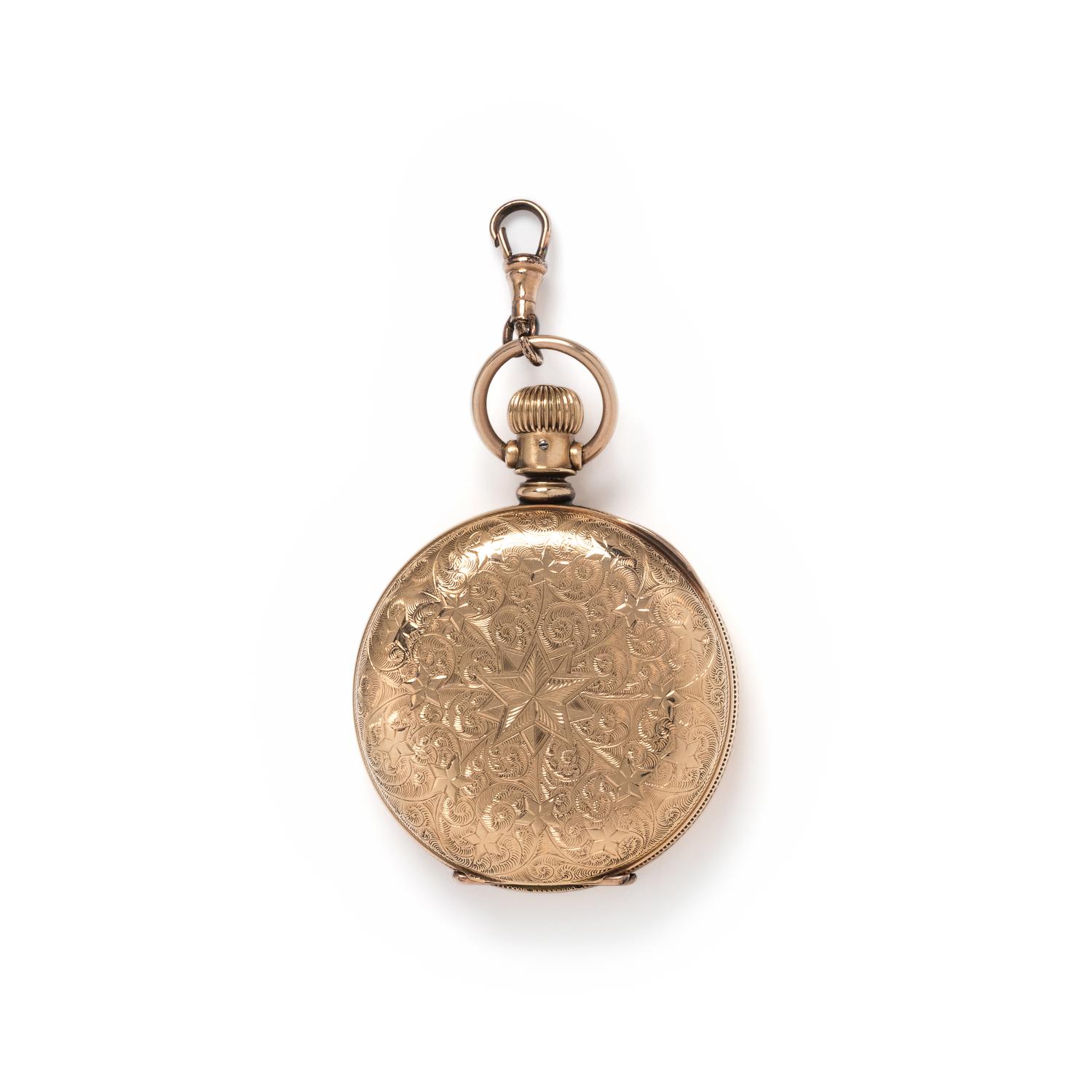 ELGIN, GOLD-FILLED HUNTER CASE POCKET WATCH
