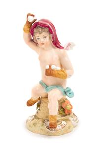 A Carl Thieme Porcelain Figure Height 5 1/2 inches. — LATE 19TH/EARLY 20TH CENTURY