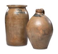 Two Mead Family Stoneware Vessels