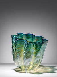 Blue Seaform Persian Basket with Amber Body Wrap , 1997 Portland Press Editions, USA