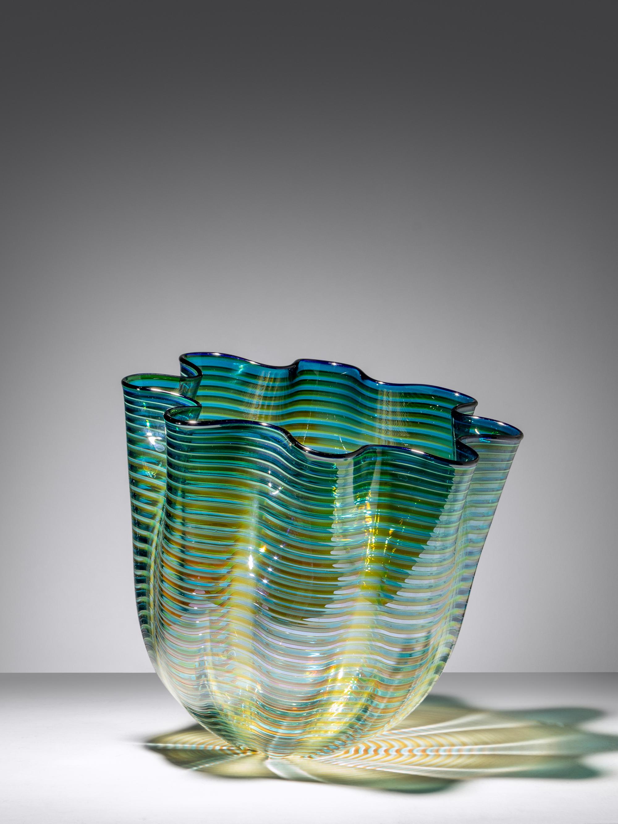 Blue Seaform Persian Basket with Amber Body Wrap , 1997 Portland Press Editions, USA