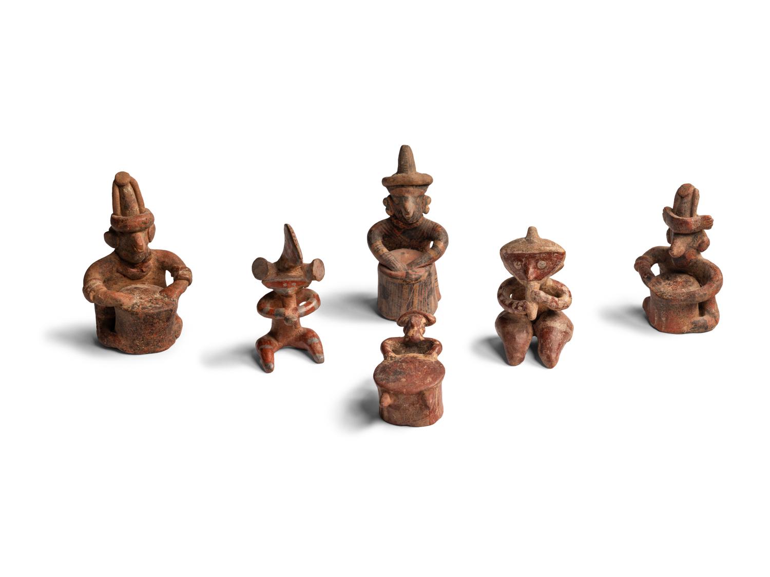 Eight Nayarit and Colima Terracotta Musicians