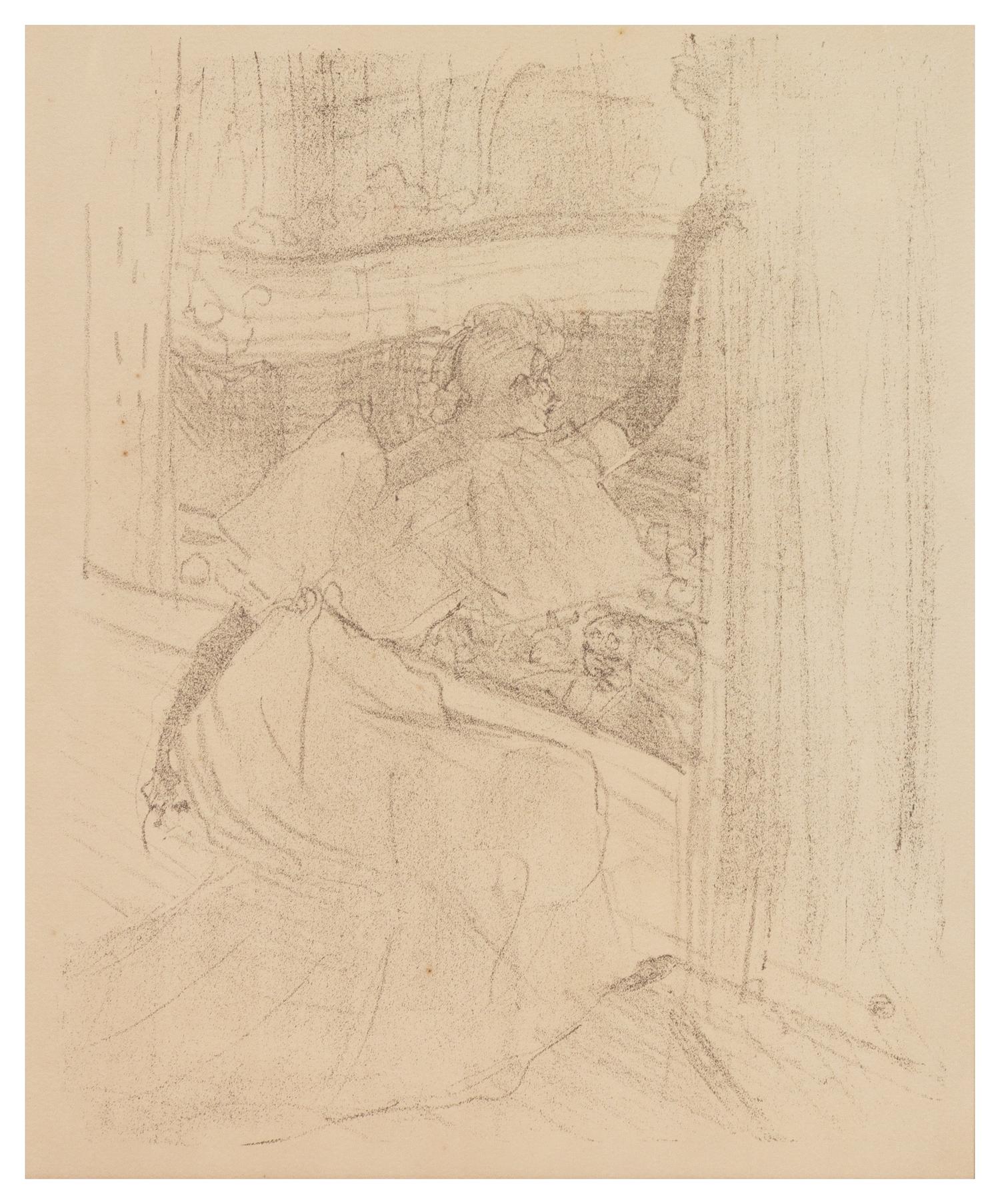 Henri de Toulouse-Lautrec, (French, 1864-1901), Yvette Guilbert saluant le public, 1898
