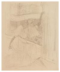 Henri de Toulouse-Lautrec, (French, 1864-1901), Yvette Guilbert saluant le public, 1898