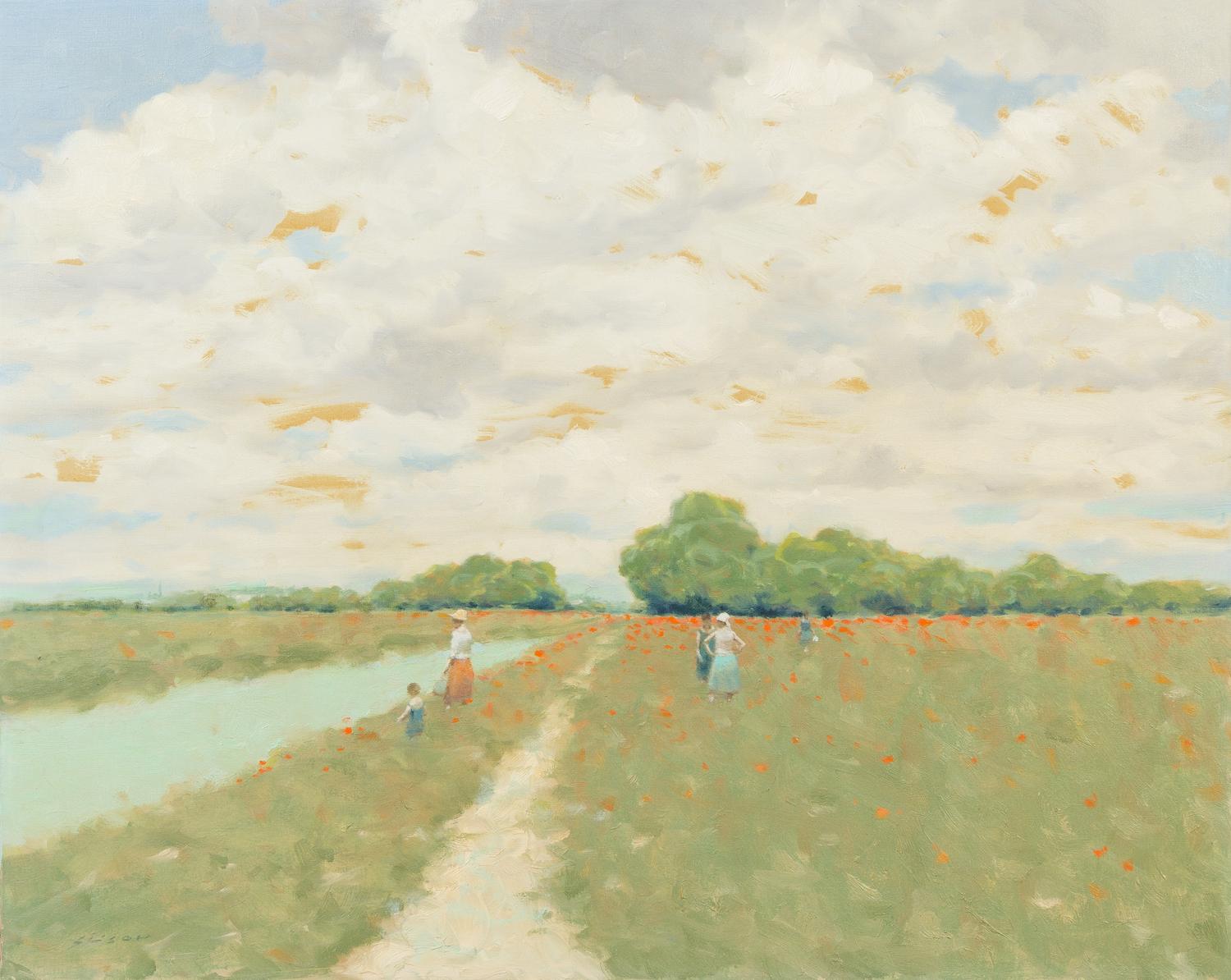 Andre Gisson, (American, 1921-2003), Amongst the Poppies