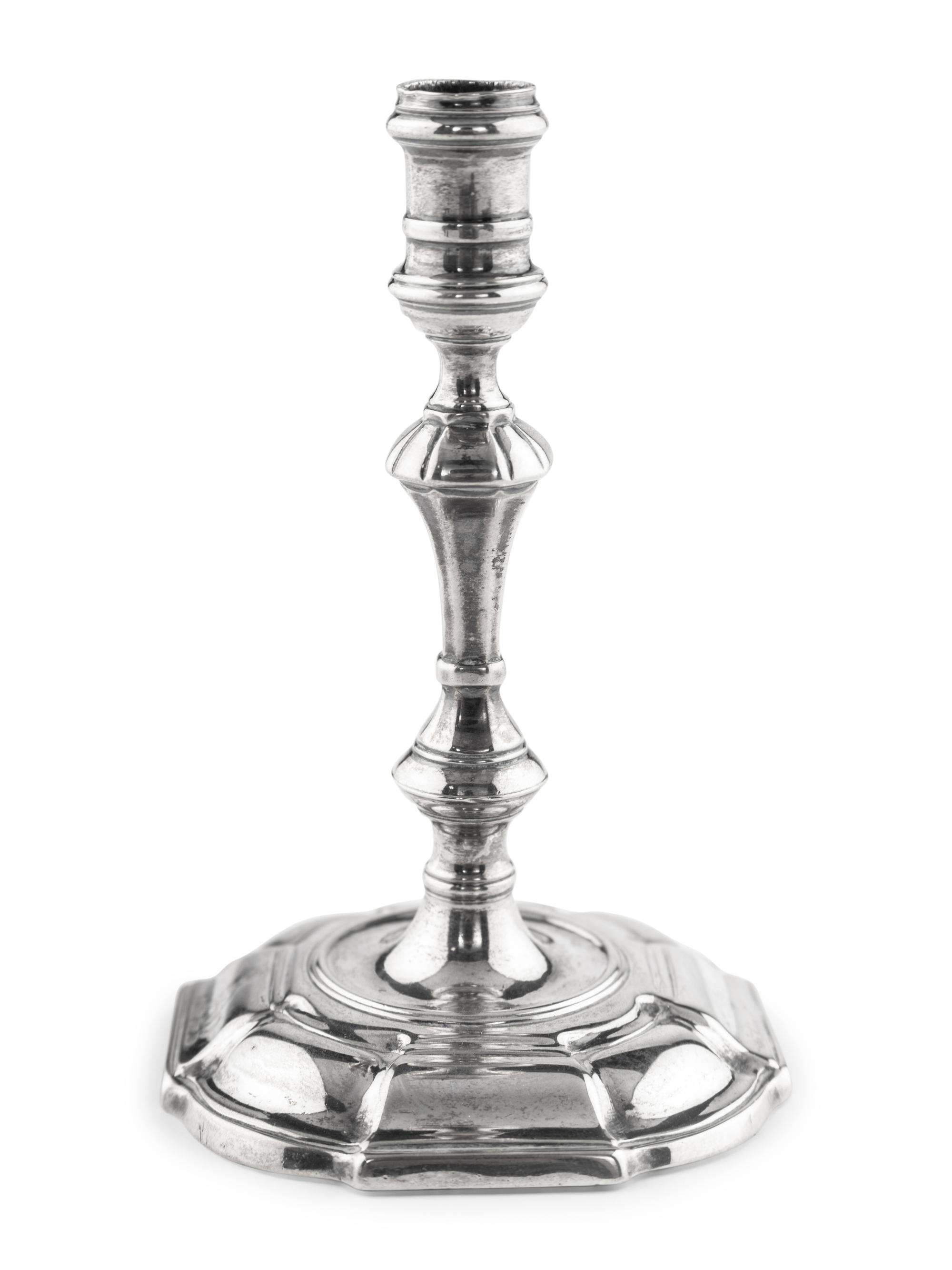 A George II Silver Taperstick
