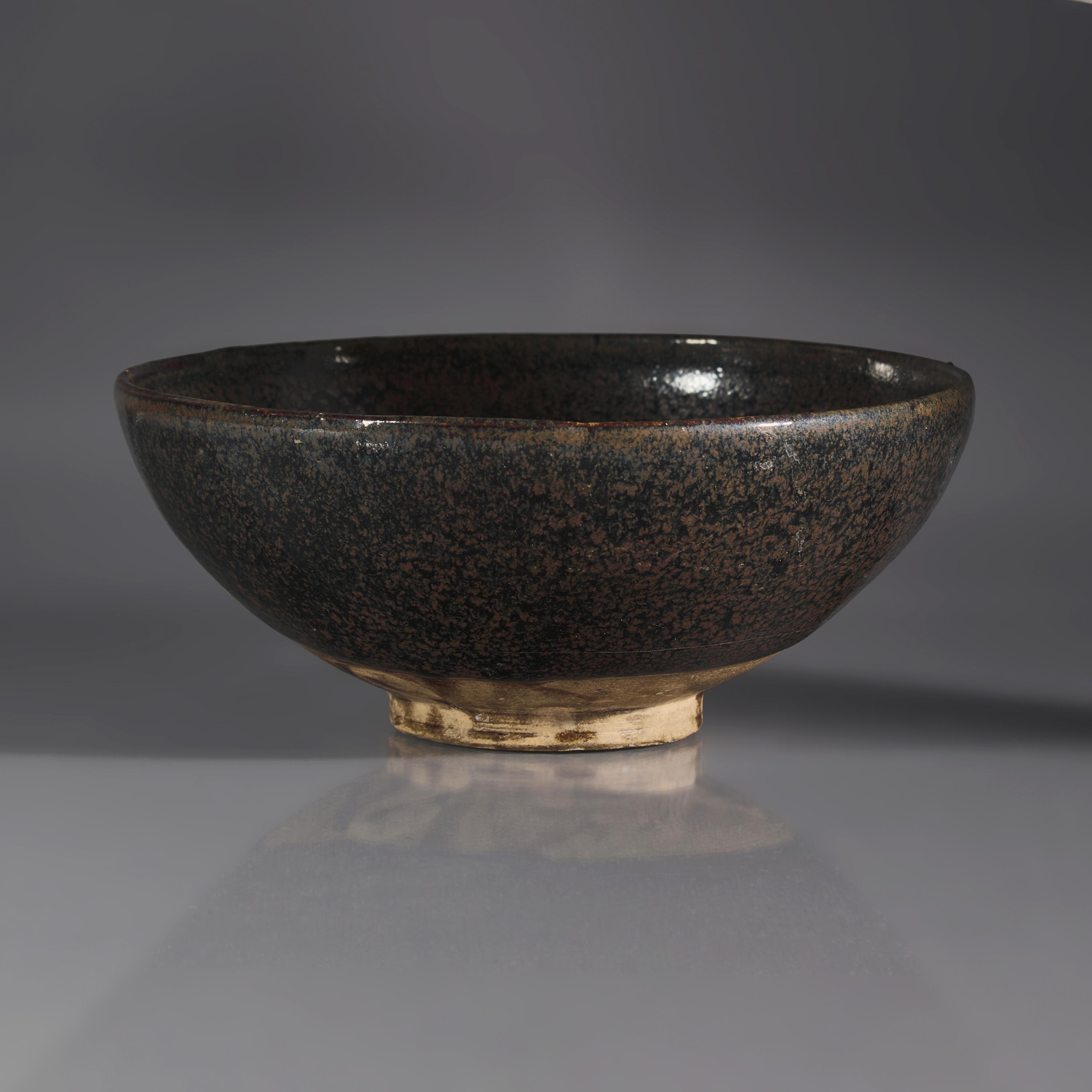 A Chinese Northern Stoneware "Oil Spot" Bowl — 黑釉油滴盌