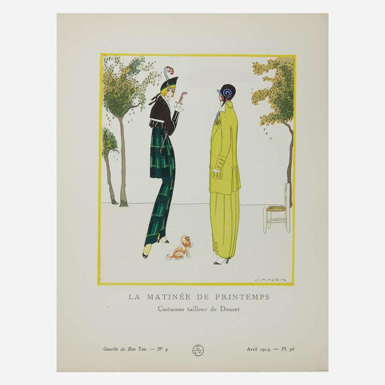 [Children's & Illustrated] [Barbier, George, etc.] Group of 17 Issues of "Gazette du bon ton"