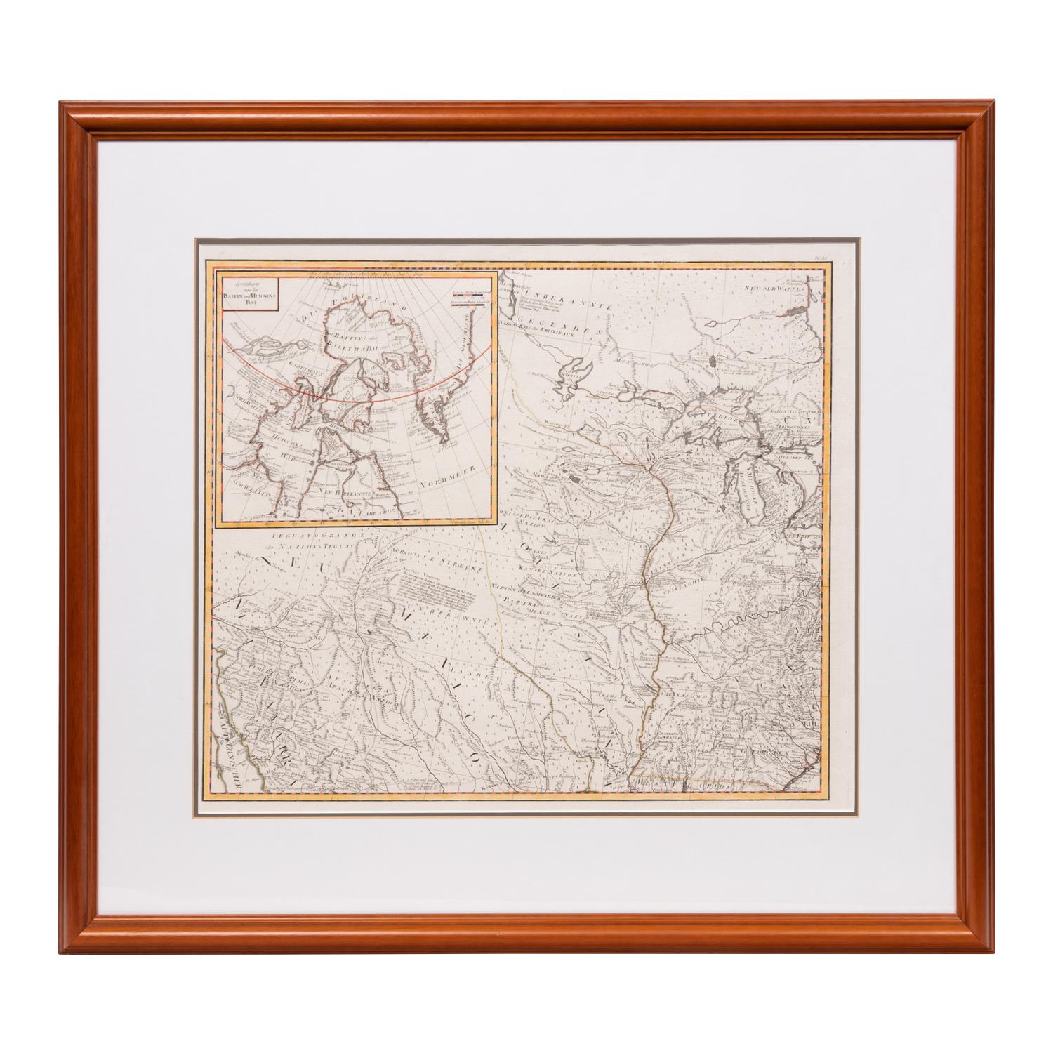 BOWEN, Emmanuel, & John GIBSON. [Generalkarte von Nordamerica samt den Westindischen Inseln Verfasst von Herrn Pownall...MDCCLXXXVIII.] Vienna: Gestochen von J. Stenger, 1788.