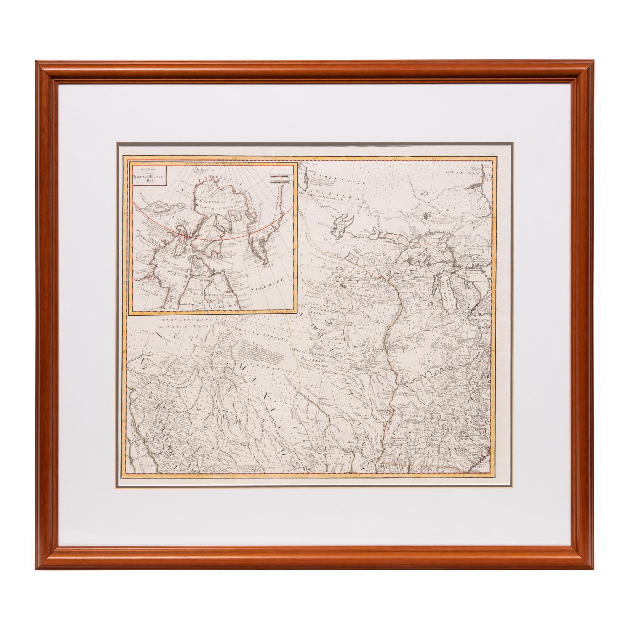 BOWEN, Emmanuel, & John GIBSON. [Generalkarte von Nordamerica samt den Westindischen Inseln Verfasst von Herrn Pownall...MDCCLXXXVIII.] Vienna: Gestochen von J. Stenger, 1788.