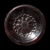 A Chinese Carved Ruby Red 'Lotus' Peking Glass Plate, Late 19th-Early 20th Century 晚清-民國 寶石紅料蓮紋賞盤