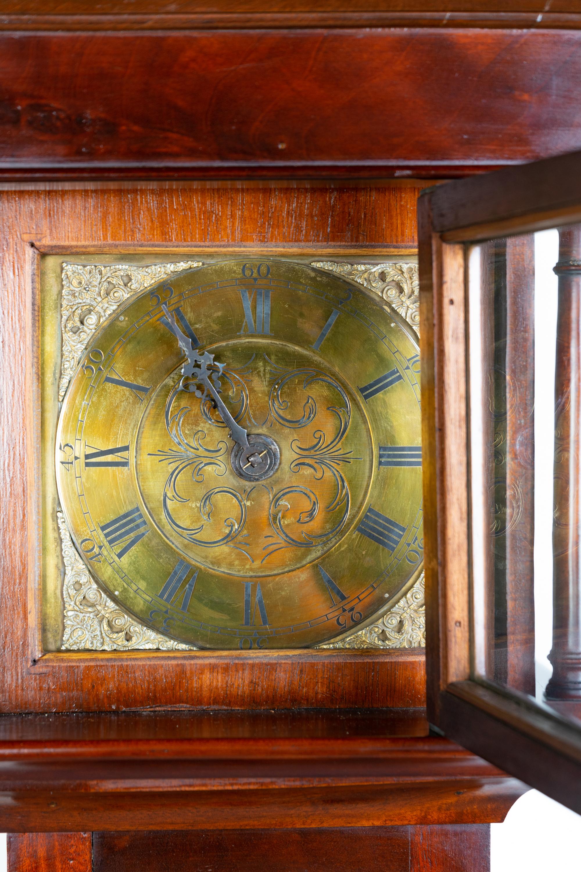 A George III Mahogany Grandmother Clock Circa 1750-1760