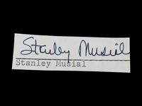A Group of 10 Stan Musial Signed Autograph Cuts from The Collection of Stan Musial,