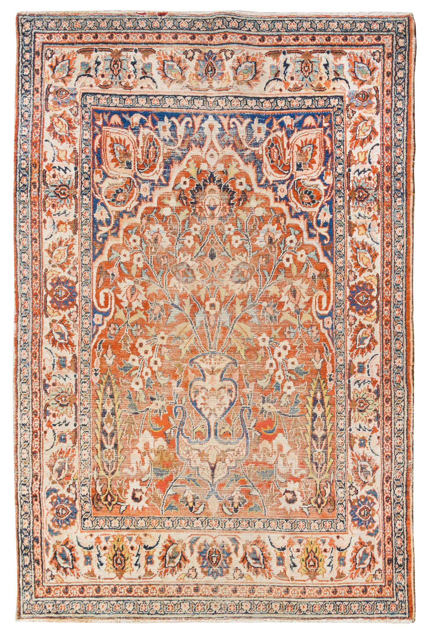 A Meshed Wool Rug 5 feet 7 inches x 3 feet 10 inches. — NORTHEAST PERSIA, LATE 19TH/EARLY 20TH CENTURY
