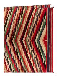 Navajo Germantown Eyedazzler Pattern Weaving / Rug