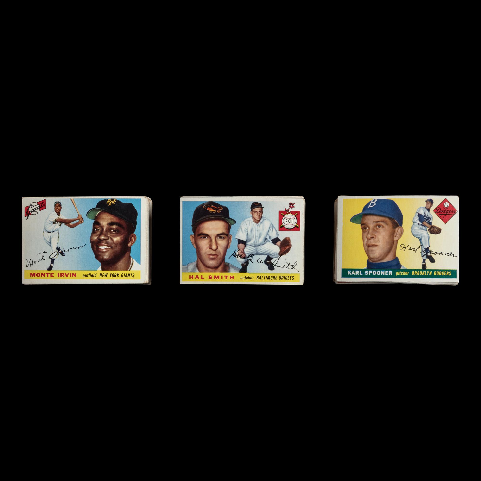 A Near Set of 1955 Topps Baseball Cards (194/206) from The Collection of David Eisenhower