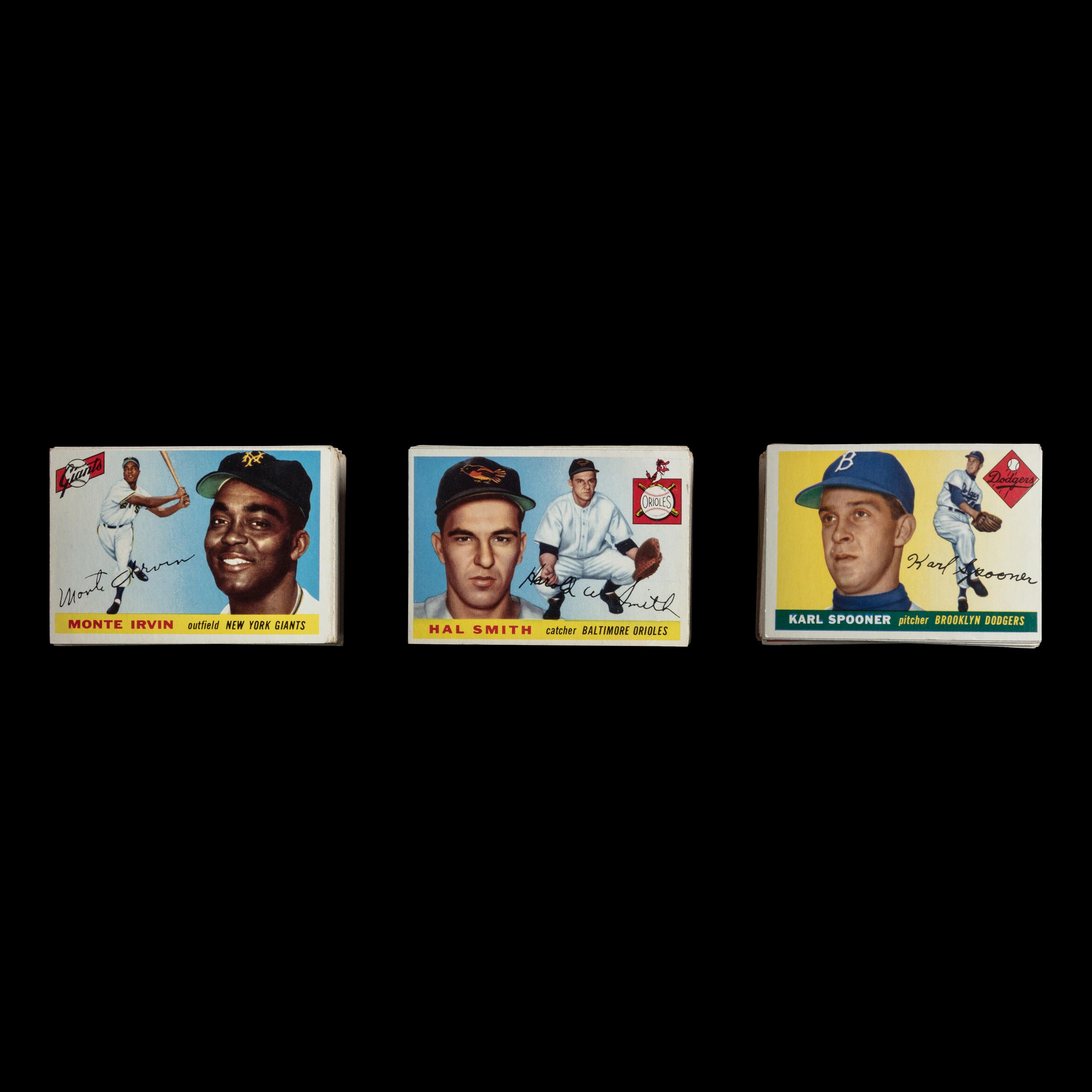 A Near Set of 1955 Topps Baseball Cards (194/206) from The Collection of David Eisenhower
