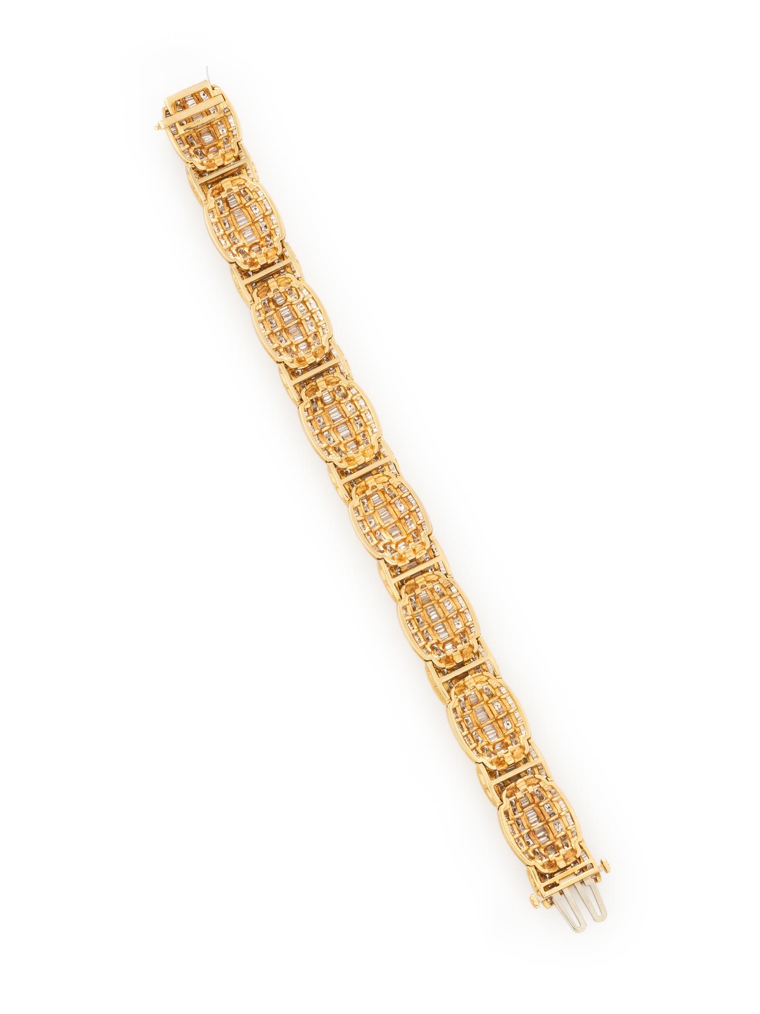DIAMOND AND YELLOW GOLD BRACELET
