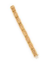 DIAMOND AND YELLOW GOLD BRACELET
