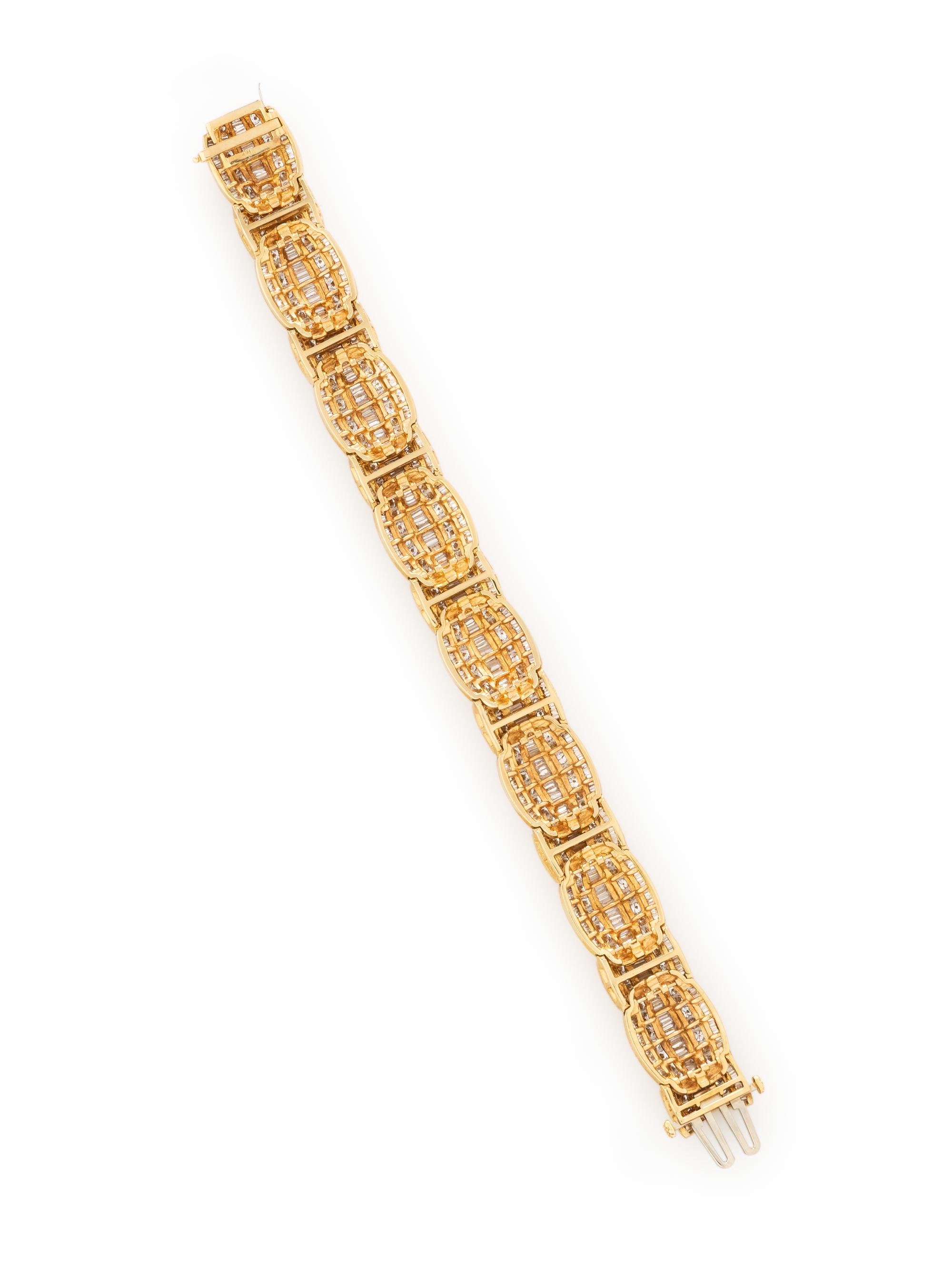 DIAMOND AND YELLOW GOLD BRACELET