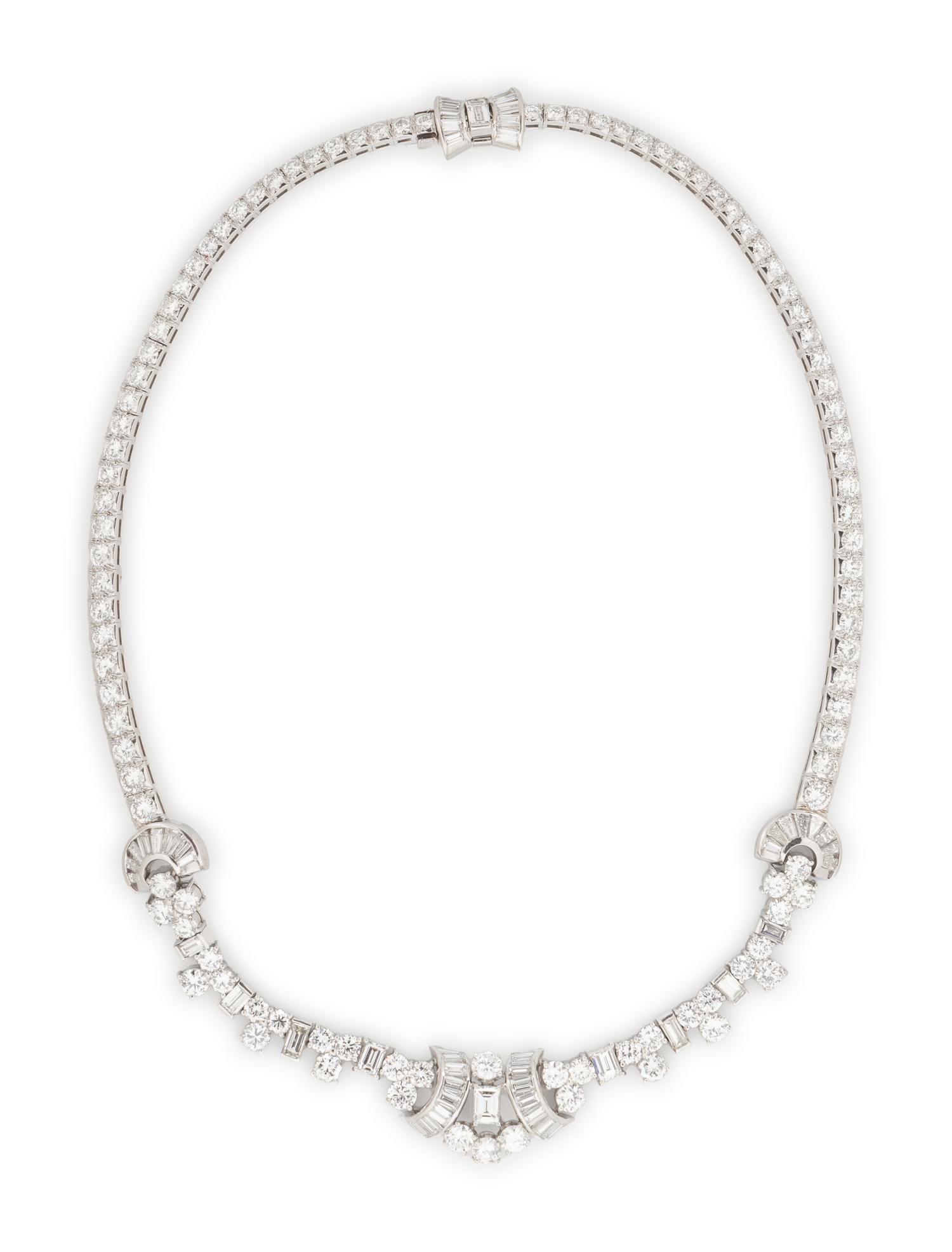 DIAMOND AND PLATINUM NECKLACE