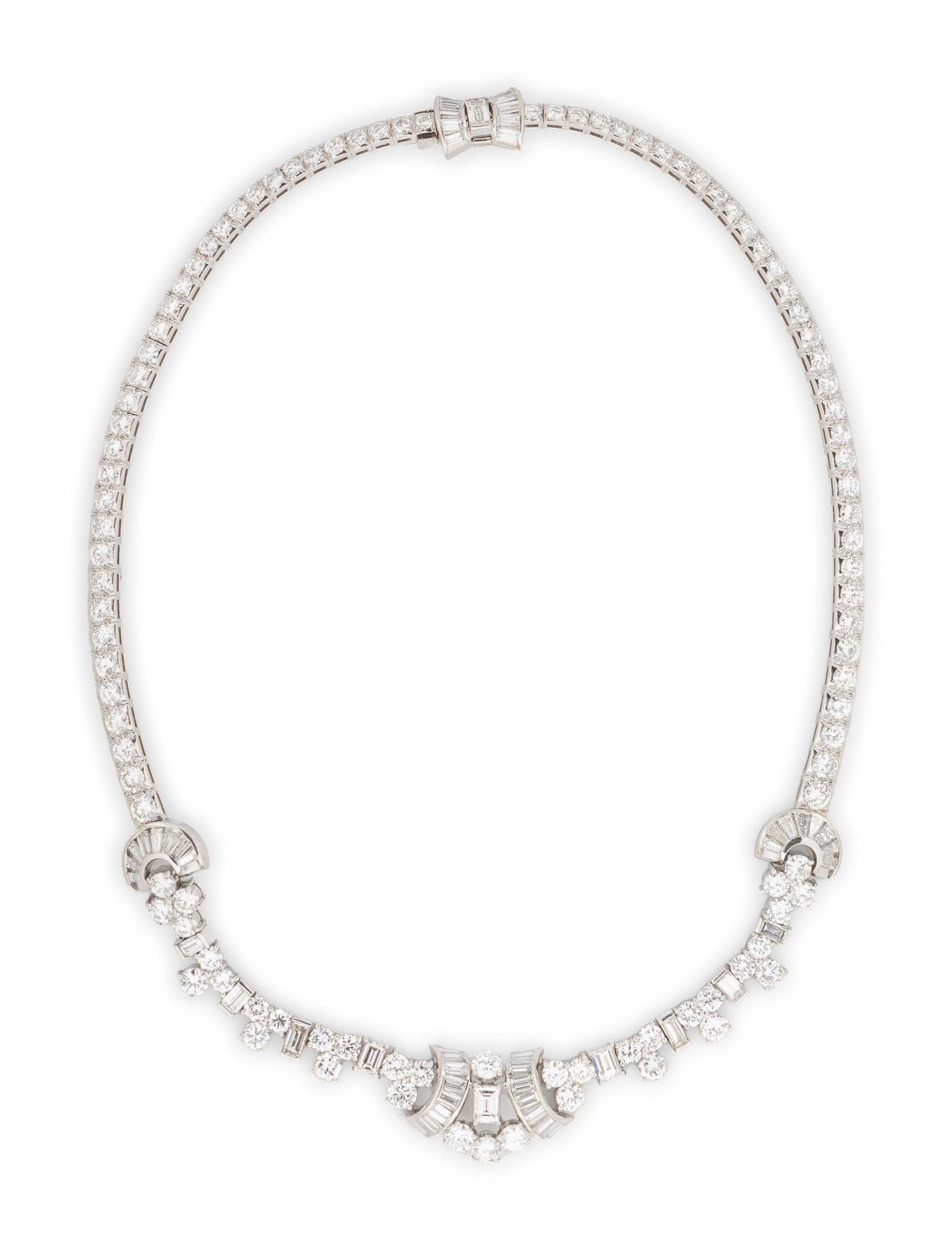 DIAMOND AND PLATINUM NECKLACE
