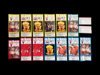 A Collection of 14 1993-94 Chicago Bulls Regular Season and Playoff Tickets and Stubs