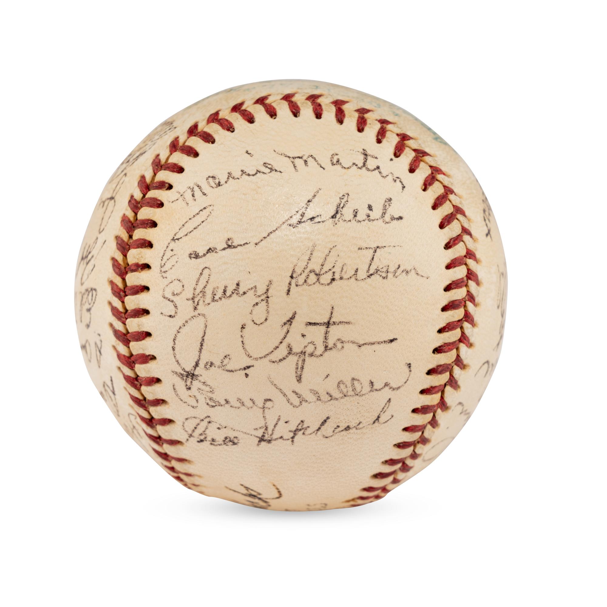 A 1952 Philadelphia Athletics Team Signed Autograph Baseball (JSA Letter of Authenticity)
