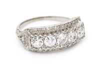 A Platinum and Diamond Ring, 3.10 dwts.