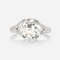 A platinum and diamond solitaire ring, Tiffany & Co.