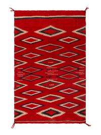 Navajo Germantown Pictorial Child's Blanket / Rug